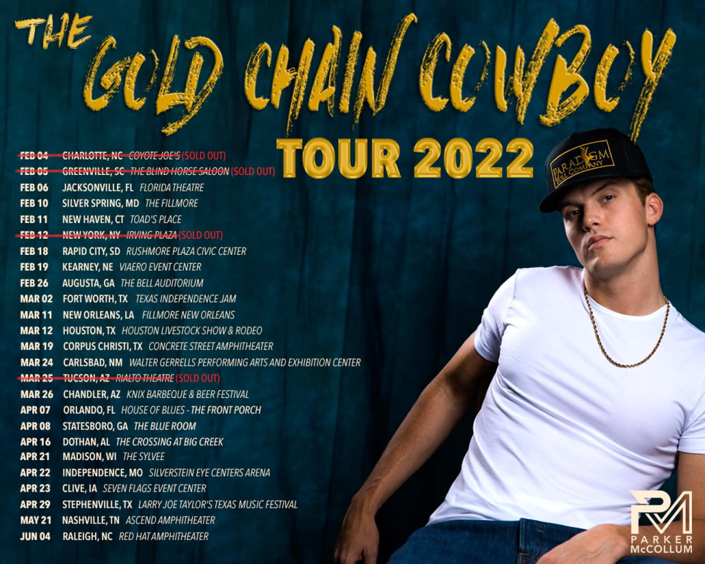 Parker Mccollum Tour Set List 2025 Usa Layla Mozelle