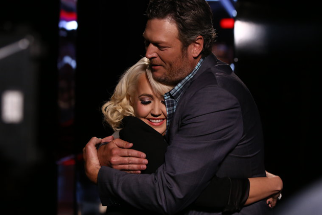 Meghan Linsey and Blake Shelton