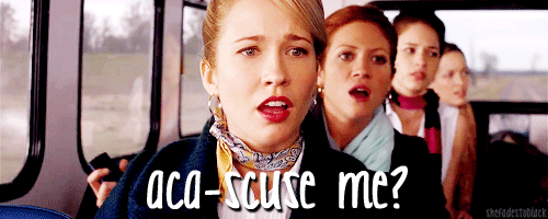 Pitch Perfect cast says "Aca-Scuse Me?"