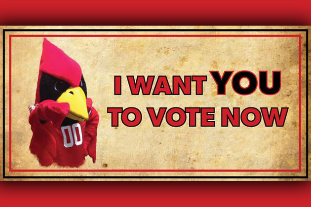 Vote For Reggie Redbird in MVC Mascot Madness
