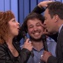 HILARIOUS! Reba McEntire and Jimmy Fallon’s Uncomfortably Close Serenade With Audience Member [VIDEO]