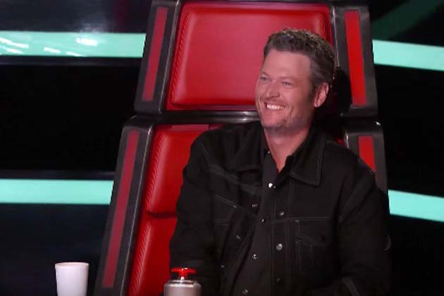 Blake Tests New Voice Chairs