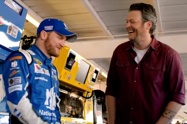 Dale Earnhardt Jr. and Blake Shelton