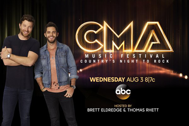 Brett Eldredge and Thomas Rhett to host 'CMA Music Festival: Country's Night to Rock'