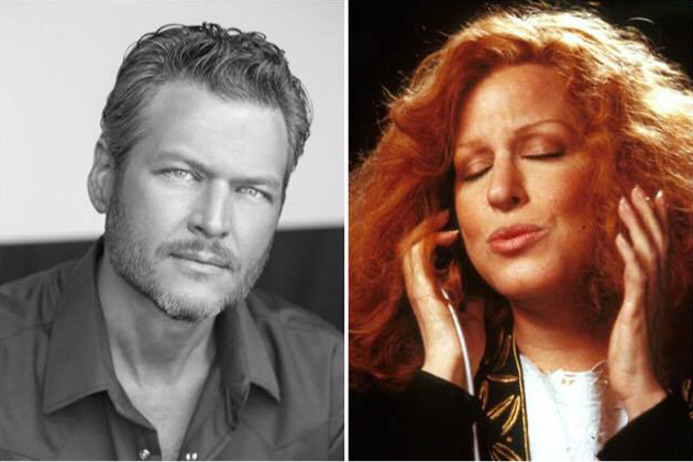 Blake Shelton and Bette Midler