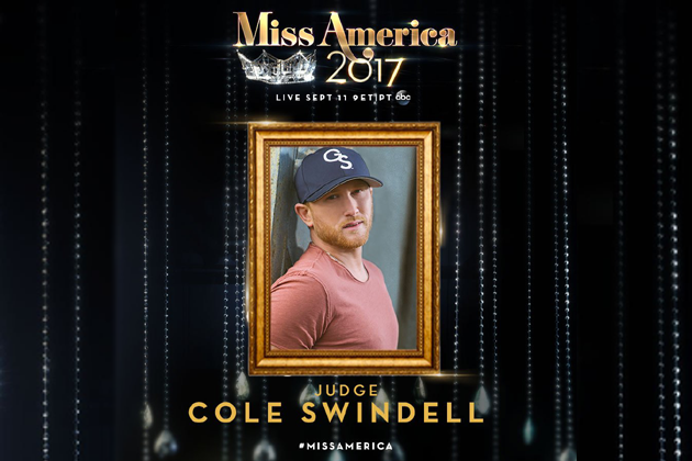 Cole Swindell to judge for Miss America 2017