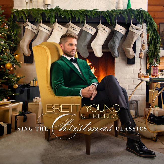 'Brett Young & Friends Sing the Christmas Classics' album cover