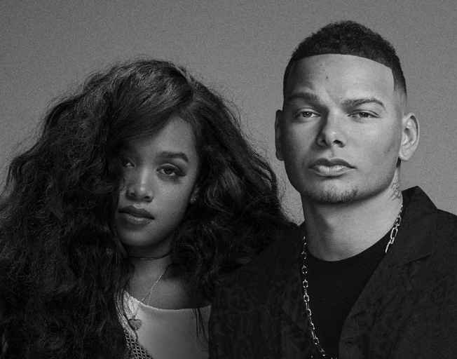 (L-R) H.E.R. and Kane Brown