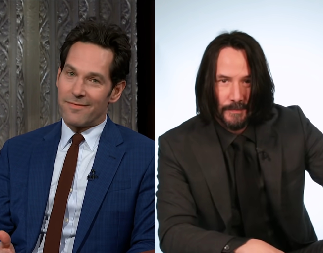 (L-R) Paul Rudd and Keanu Reeves