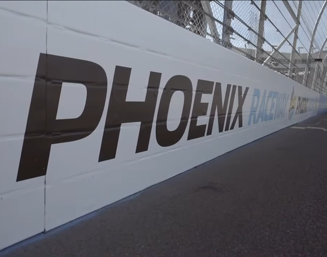 Outside wall at Phoenix Raceway