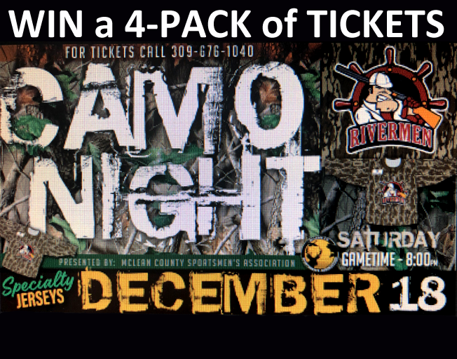 Win a 4-pack of Tickets to Camo Night with the Peoria Riverman