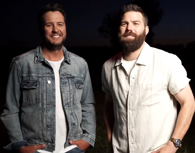 (L-R) Luke Bryan and Jordan Davis