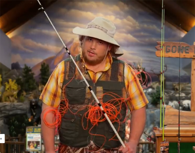 Luke Combs in fishing gear