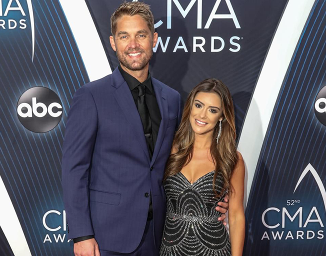 Brett Young and his wife Taylor