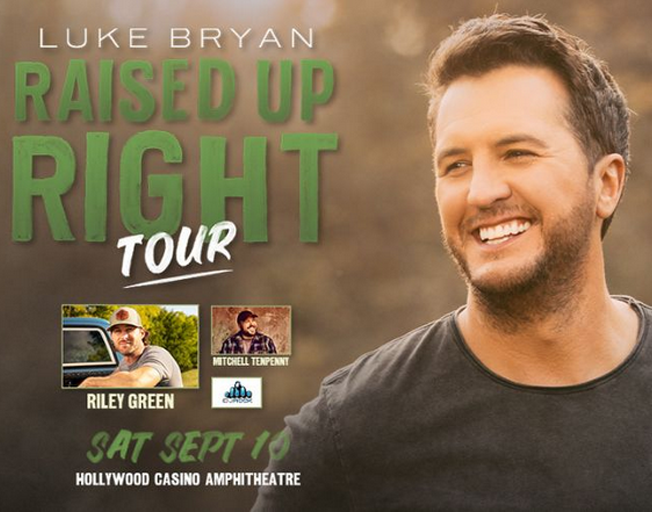 Luke Bryan at the Hollywood Casino Amphitheater Sept. 10th