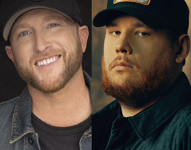 (L-R) Cole Swindell and Luke Combs