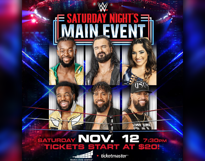WWE Saturday Night's Main Event at the Peoria Civic Center 11-12-22
