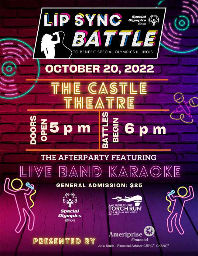 2022 Lip Sync Battle for Special Olympics Illinois October 20th at the Castle Theatre