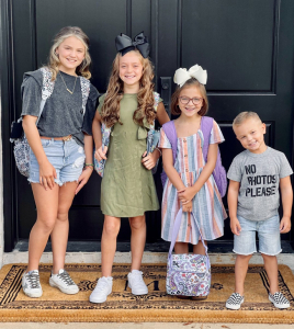 Justin Moore's kids (L-R) Ella, Kennedy, Klein and South