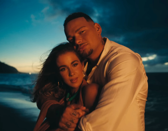 Katelyn and Kane Brown in "Thank God" music video