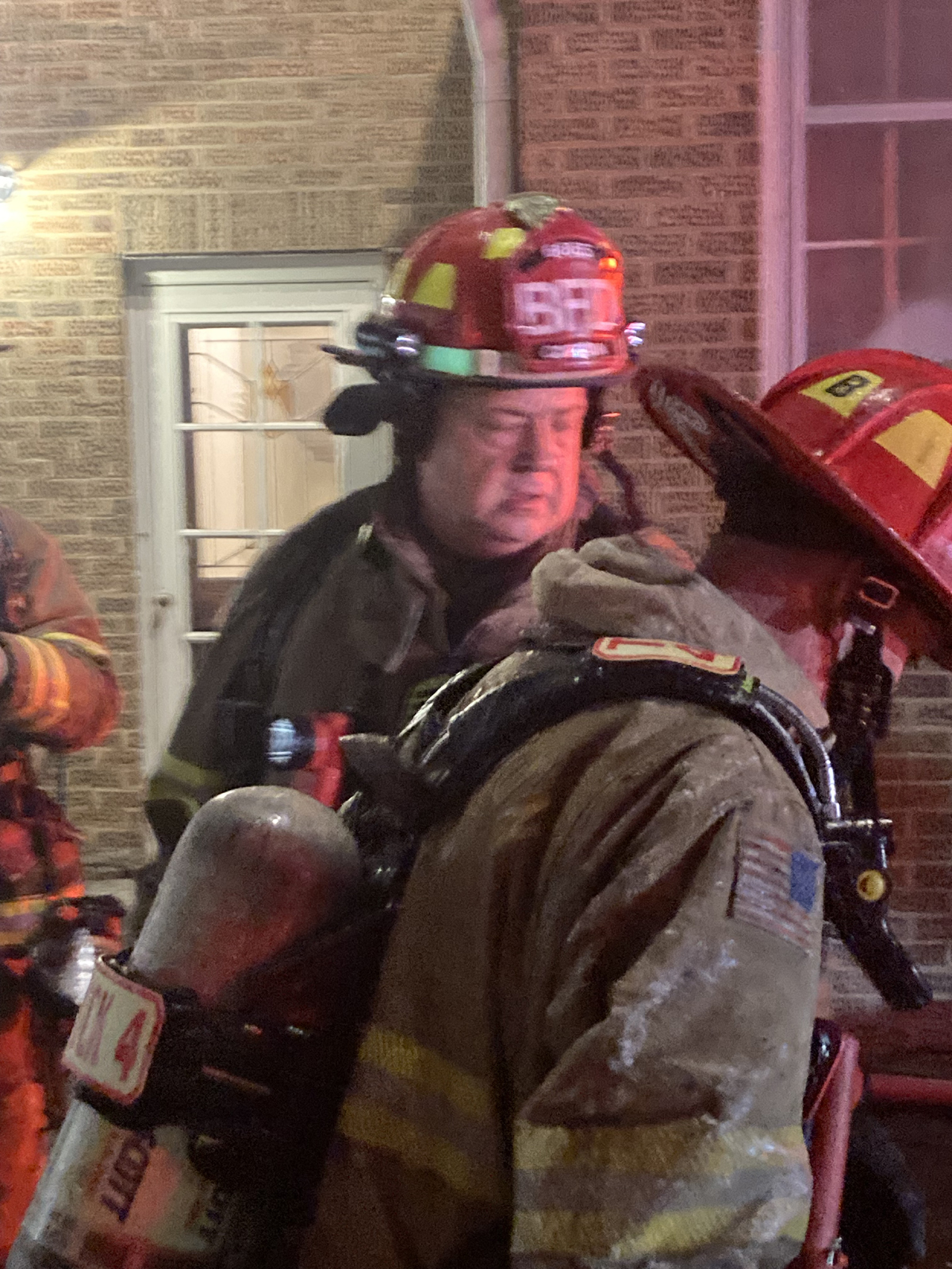 Garage on fire at at 507 E Walnut St. in Bloomington, IL (Photo courtesy of Bloomington Fire Department)