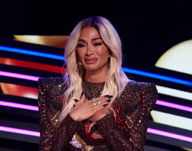 Nicole Scherzinger crying on 'The Masked Singer'