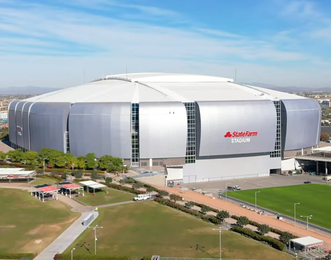 State Farm Stadium in Glendale, Arizona