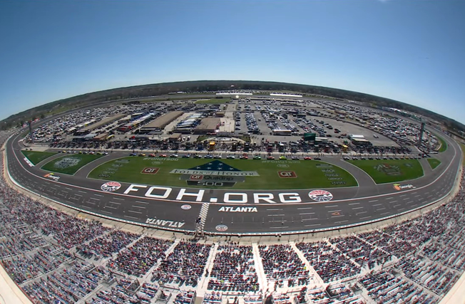 Track view of Atlanta Motor Speedway 3-20-22