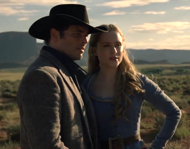 Teddy and Dolores in 'Westworld'