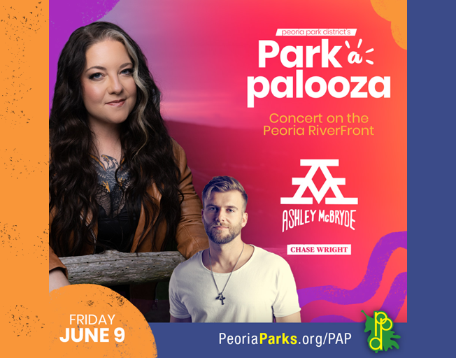 Ashley McBryde with Chase Wright at park-a-palooza June 9th in Peoria