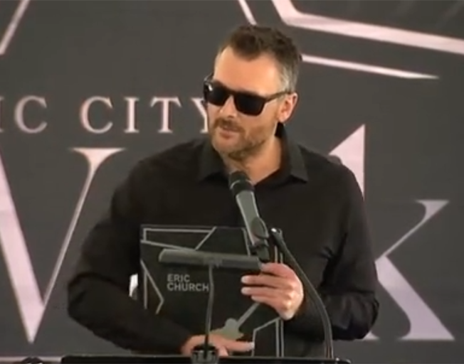 Eric Church at Music City Walk of Fame ceremony 05-05-23