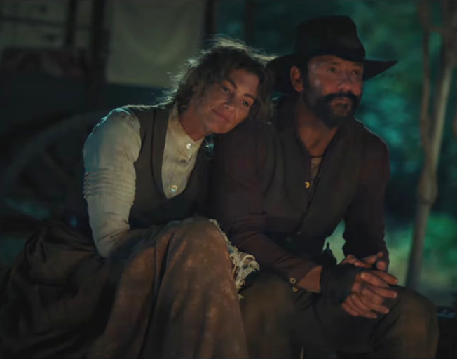 Faith Hill and Tim McGraw as "Margaret & James Dutton" in '1883' TV series
