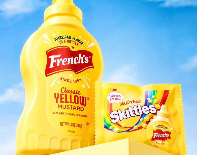 French's Mustard-flavored Skittles