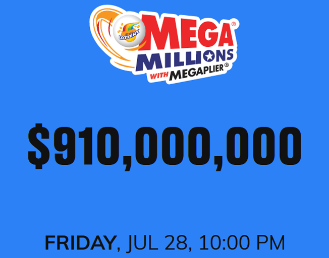 Mega Millions Jackpot grows to 910,000,000 B104 WBWNFM