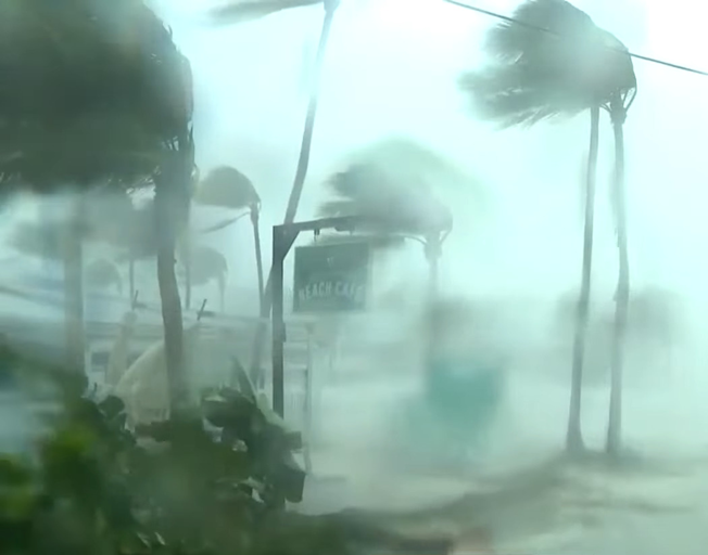 Hurricane Idalia hitting Florida 8-30-23