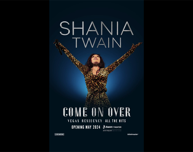 Shania Twain Announces 2024 "Come On Over" Las Vegas Residency
