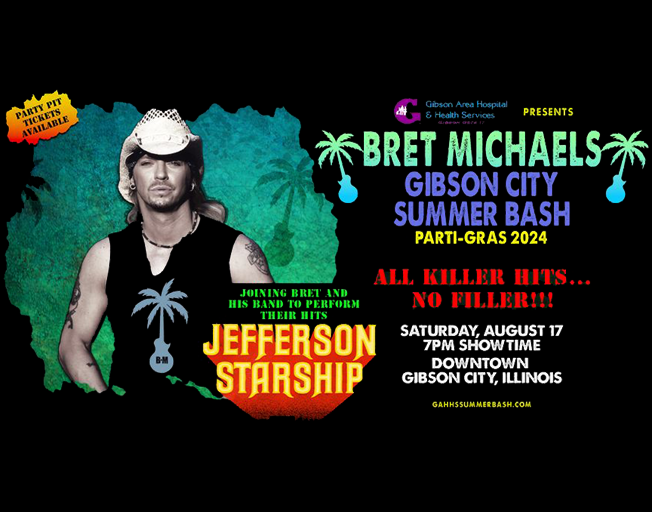 Bret Michaels at Gibson City Summer Bash 8-17-24