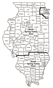 Illinois Spring Turkey Hunting Zone Map